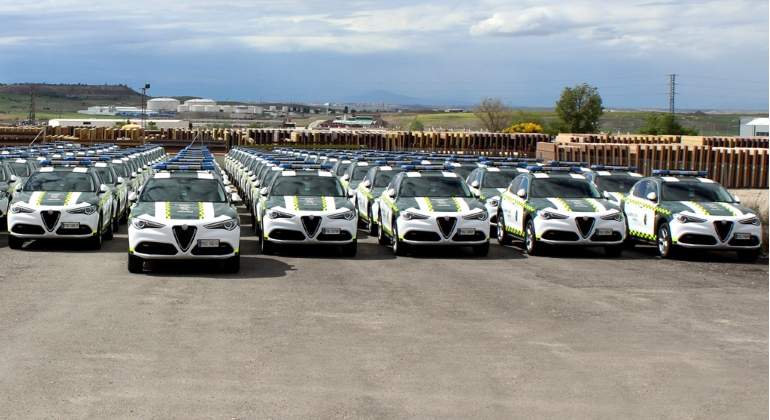 La nueva flota de la Guardia Civil de Tráfico.