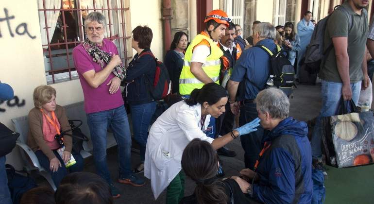 Accidente de tren en Galicia