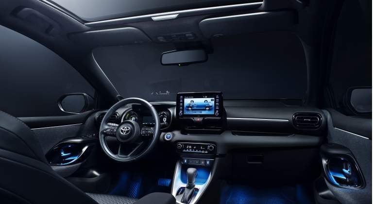 Interior nuevo Toyota Yaris.