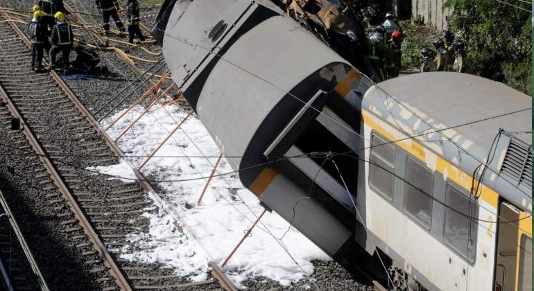 Accidente de tren en Galicia