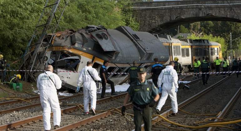 Accidente de tren en Galicia