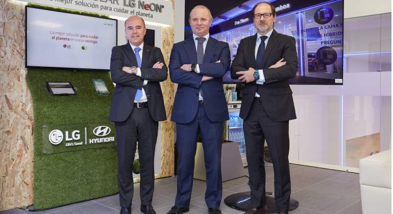 Corner de LG en ECO Store de Hyundai en Madrid.