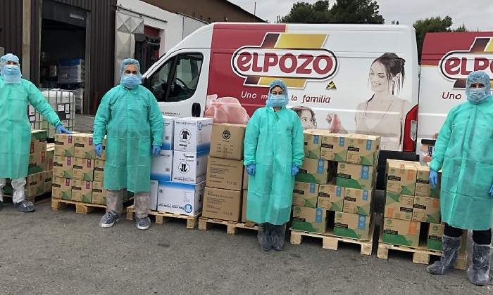 Donacin de material por parte de ElPozo Alimentacin