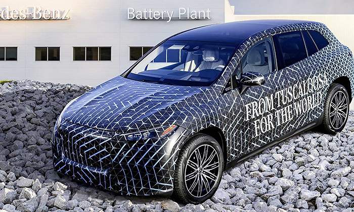 El Mercedes EQS SUV todava en modo secreto