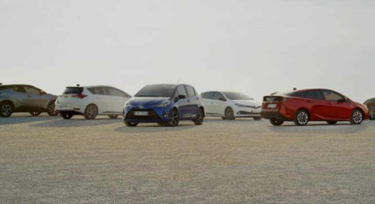 Gama híbridos de Toyota.