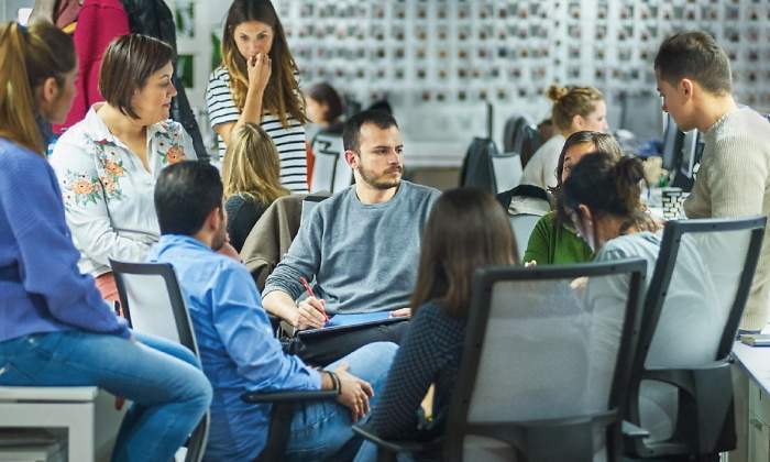 Reunin de trabajo en las oficinas de IPG Mediabrands