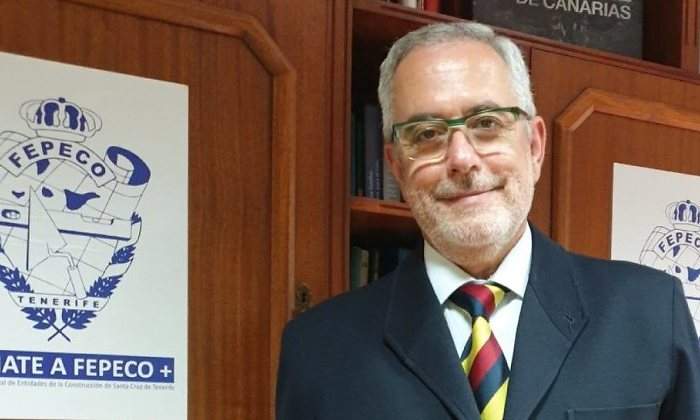scar Izquierdo presidente de la patronal de la construccin de Santa Cruz de Tenerife Fepeco