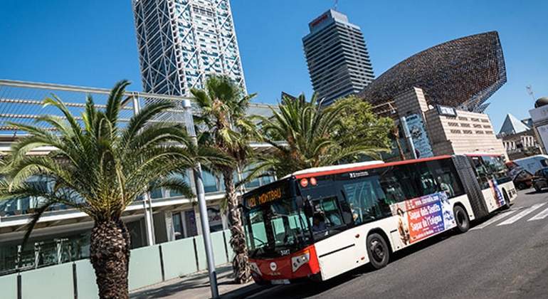 Autobús urbano de Barcelona.
