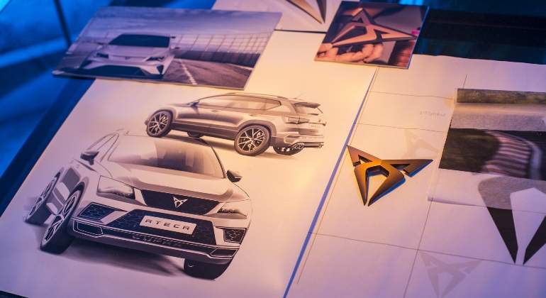 Logotipo de Cupra, la marca deportiva de Seat.