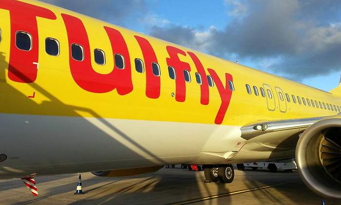 Un avin de la aerolnea alemana TUIfly