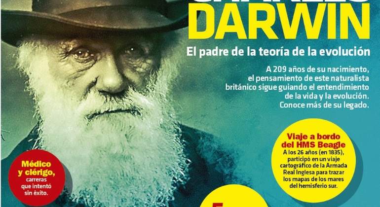 Hoy hace 209 años nació Charles Darwin, padre de la teoría