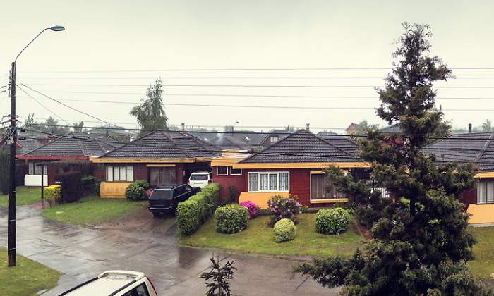 Lluvia en Valdivia Chile