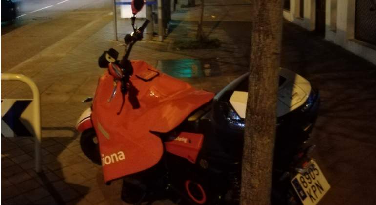 Moto de alquiler en Madrid.