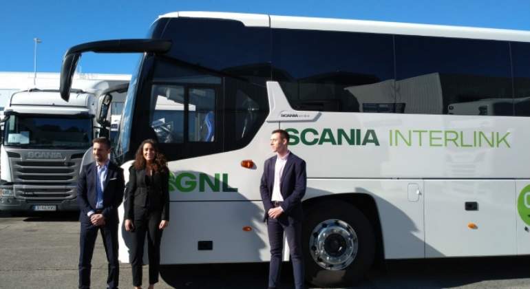 Autobús GNL de Scania.