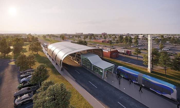 Infografa del proyecto South Corridor Rapid Transit Miami EEUU