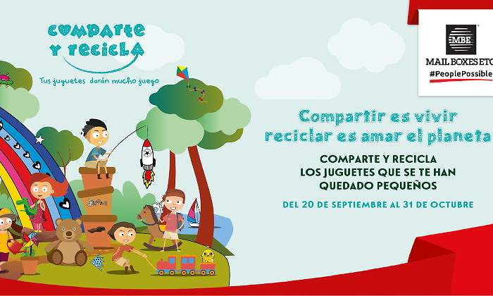MBE Comparte y Recicla poster