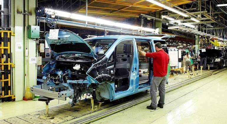 Interior de la factoría de Nissan en Barcelona.