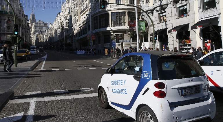 Car2go en Madrid.