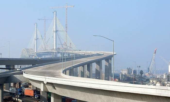 Obras del Puente Gerald Desmond en Los ngeles Estados Unidos
