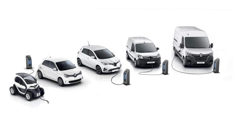 Gama eléctricos de Renault que se comercializan en Europa.