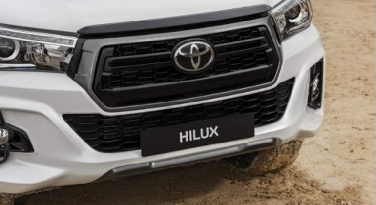 Parrilla del nuevo Toyota-Hilux.
