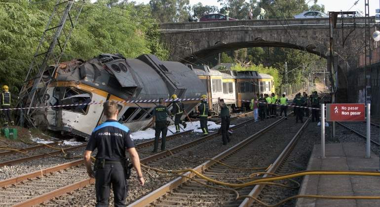 Accidente de tren en Galicia