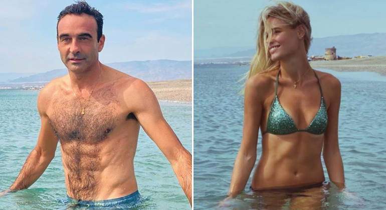 Enrique Ponce y Ana Soria presumen de 'six pack' en su El chico del minibañador blanco ha vuelto | Tendencias