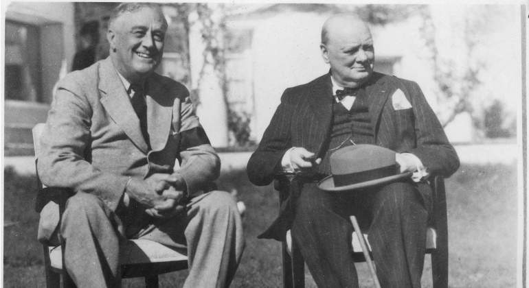 Franklin D.Roosevelt y Winston Churchill