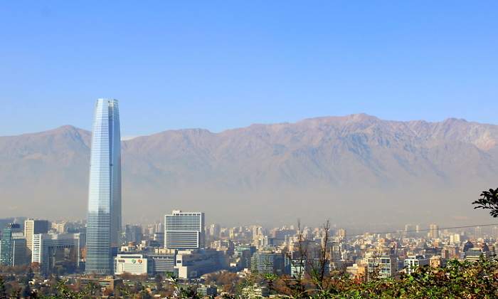 El centro econmico y financiero de Santiago de Chile