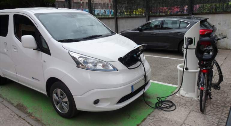 Coche eléctrico en Madrid.