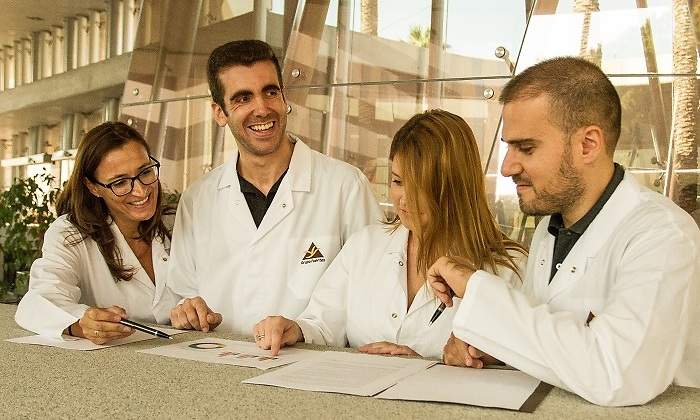 Varios trabajadores del holding empresarial en una imagen de archivo