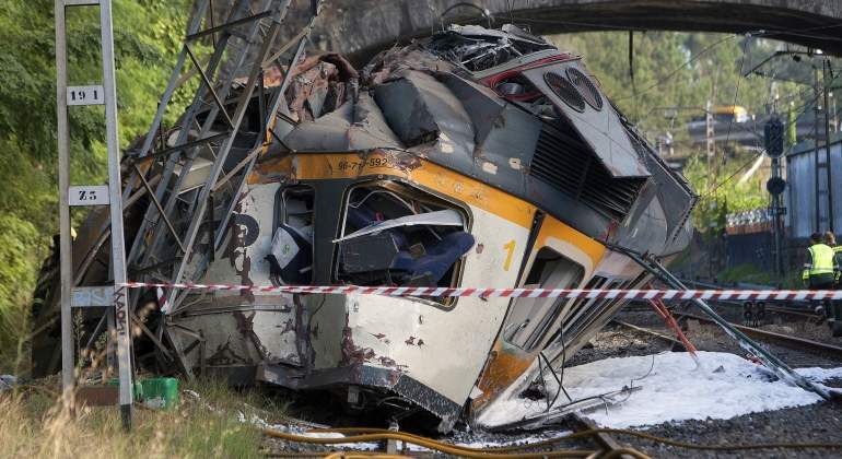 Accidente de tren en Galicia