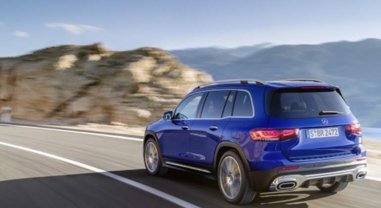 Trasera del Mercedes GLB.
