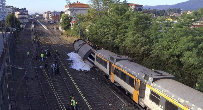 Accidente de tren en Galicia
