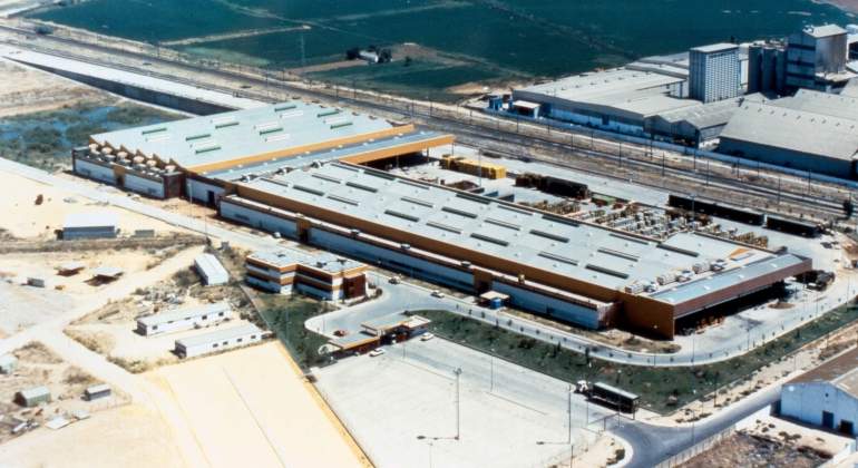 Vista área de la planta de Renault en Sevilla.