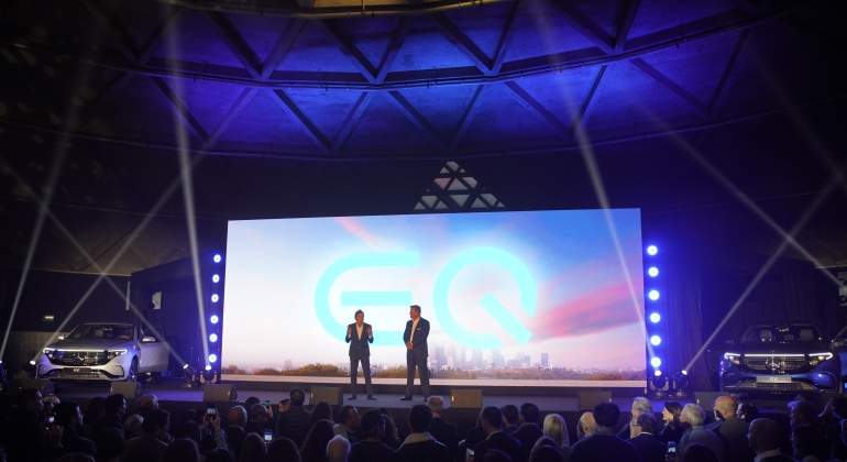 Presentación del Mercedes eléctrico en Barcelona.