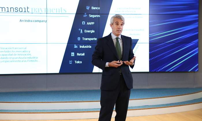 El director general de Servicios Financieros de Minsait Indra Borja Ochoa