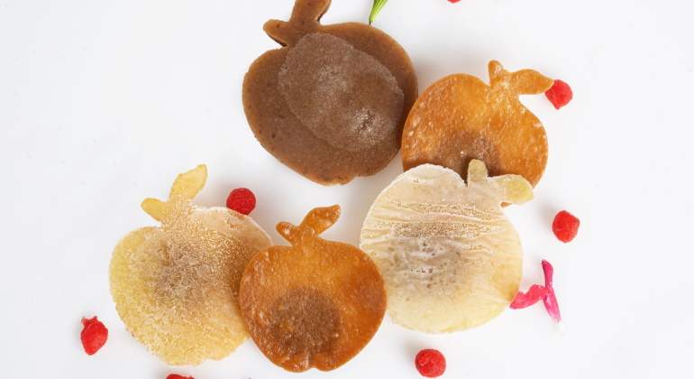 Y de postre, tarta de manzana.