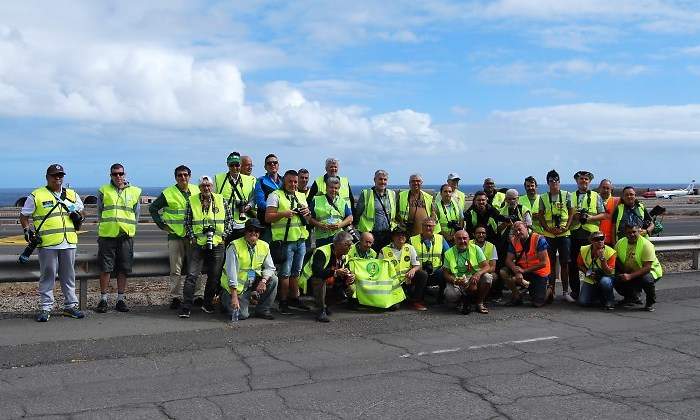 El Aeropuerto de Gran Canaria recibe a ms de 30 spotters de diferentes ciudades espaolas y europeas en el VI Open Day LPA