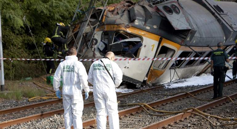 Accidente de tren en Galicia