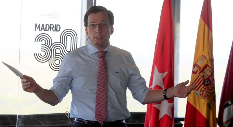 El alcalde José Martínez-Almeida en la presentación de Madrid 360º.