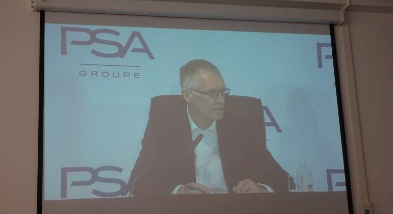 Carlos Tavares en la viedoconferencia de presentación de resultados.