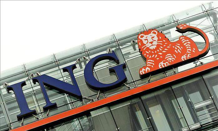 Un cartel de ING
