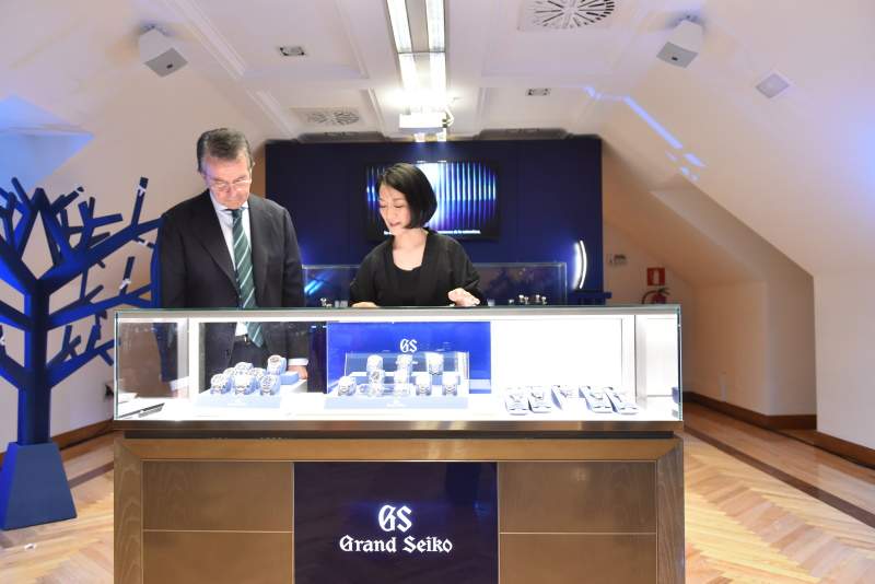 Tomomi Sato, Grand Seiko, y Antonio Cantalán, de AC Hoteles.