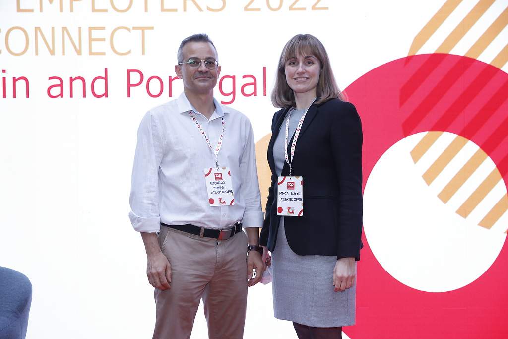 Ricardo Tomás y María Blanco, representantes de Atlantic Copper
