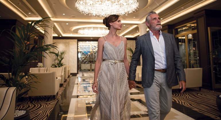Cena de gala en un crucero