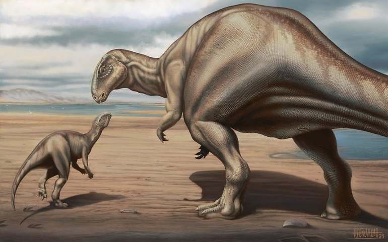 Representación del dinosaurio encontrado
