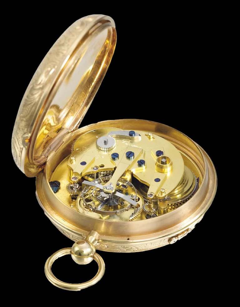 Hasta tres relojes de Breguet con su patente de Tourbillon fueron comprados por la familia Borbón antes de 1814 (de los 35 vendidos hasta 1835, cuando murió Breguet)