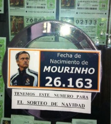 Mourinho, protagonista de la Lotería de Navidad