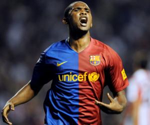 Eto'o salva al Barça...